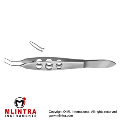 Buratto Soft IOL Inserting Forcep Extra Delicate Highly Polished Convex Jaws Stainless Steel, 10 cm - 4"